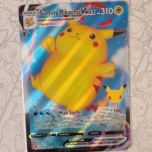 Surfing Pikachu VMax 009/025 25th Anniversary Celebration Pokémon TCG